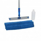 wecoline met steel en vlakmop vlakmop 45 cm en sprenkler reservoir